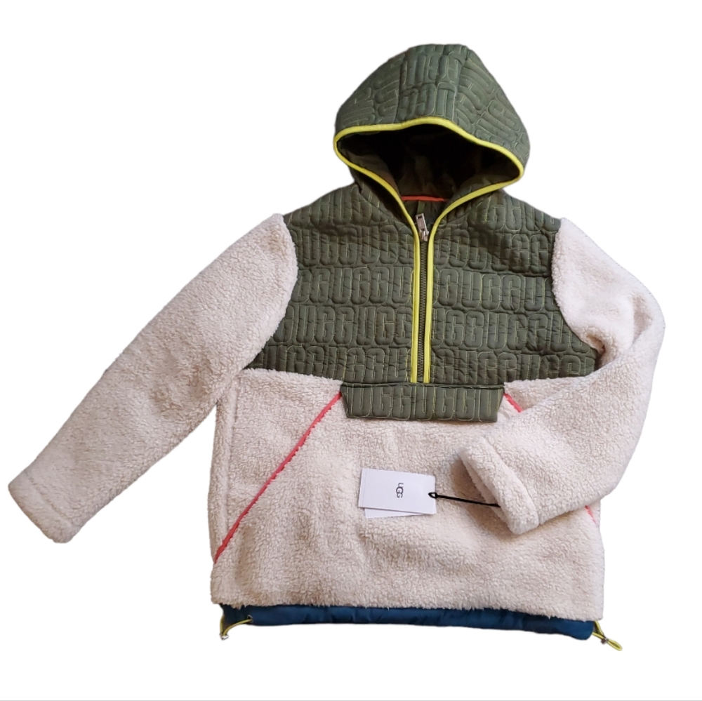 UGG Women's Small Iggy Sherpa Half-Zip Pullover